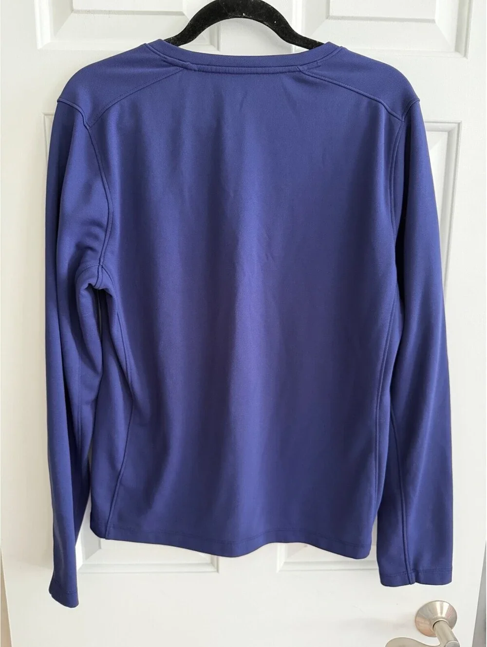 Ministry of Supply Purple V-Neck Long Sleeve Performance Top Shirt Size Large